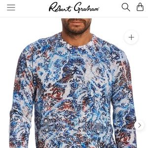 Robert Graham Sweater. Dry clean only. Packaged new with tags.